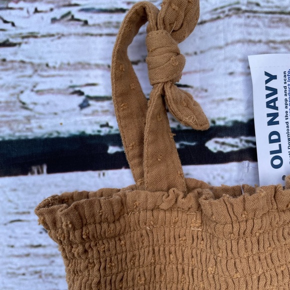 Smocked tie knot baby romper NWT size 6-12 months - Picture 5 of 9